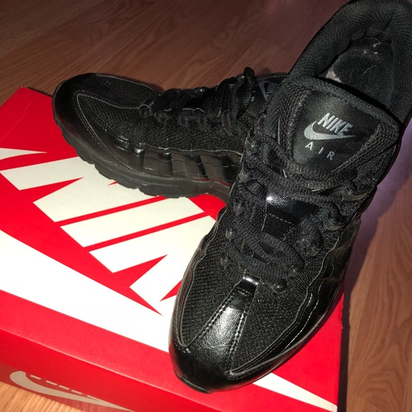 air max 95 all black leather